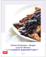Portion Perfection - Weight Loss for Women Meal Plan SUBSCRIPTION, MODIFIABLE